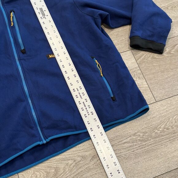Vintage REI Jacket Mens XXL Blue Polartec Fleece Full Zip Outdoor 90s Retro Hike - Picture 4 of 9